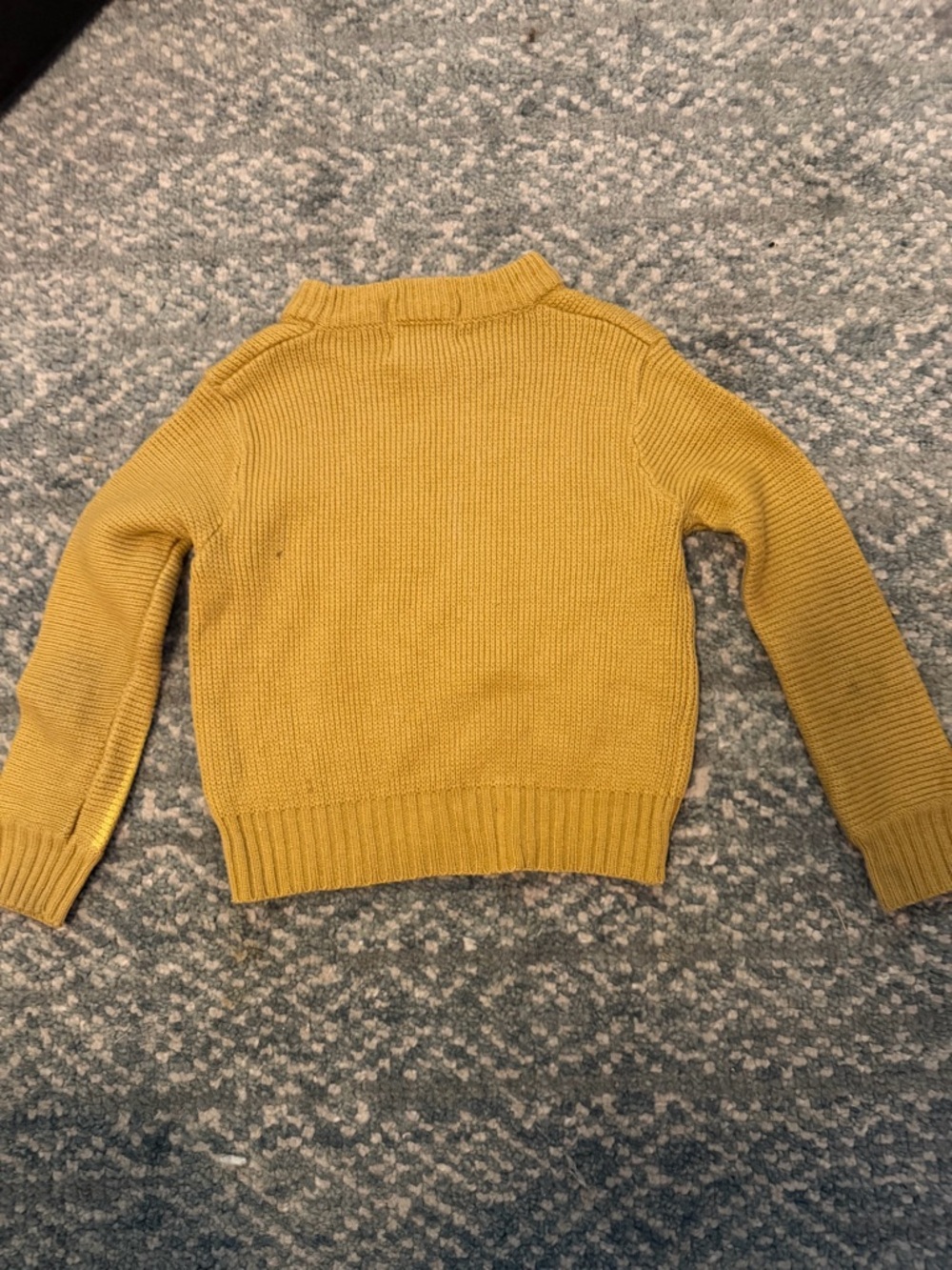 Lacoste Kid’s Mustard Stripe Crewneck Sweater - Picture 6 of 8